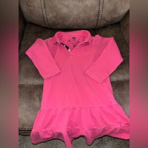 Chaps Pink Long Sleeve Kids Dress
